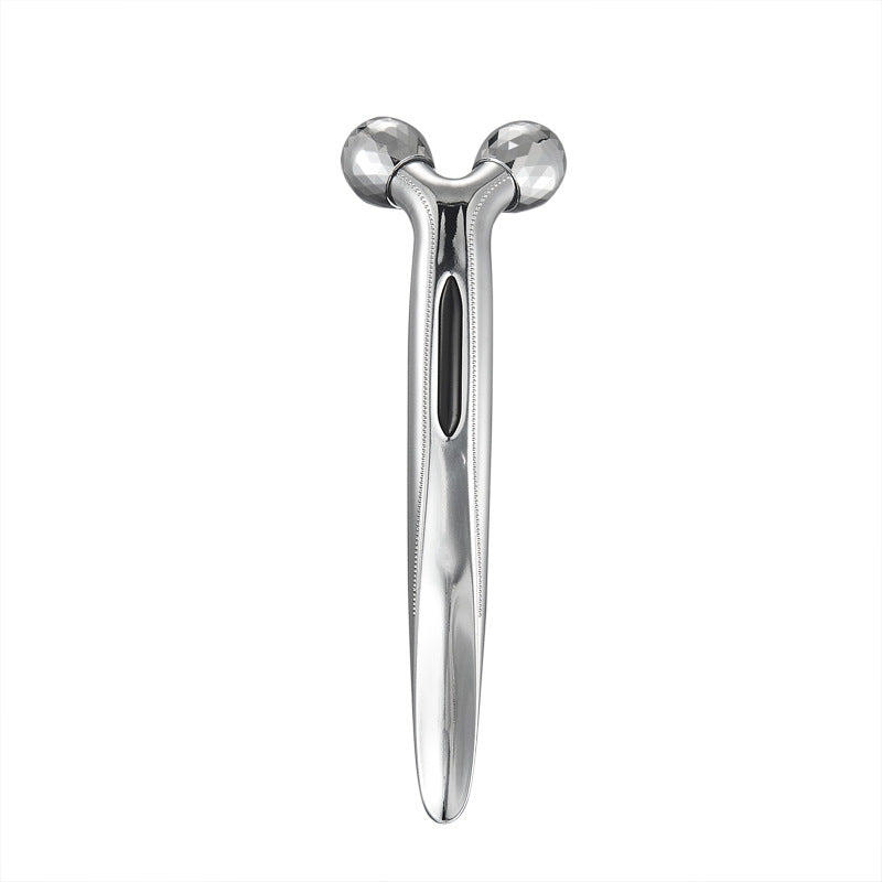 Double ball roller facial beauty device