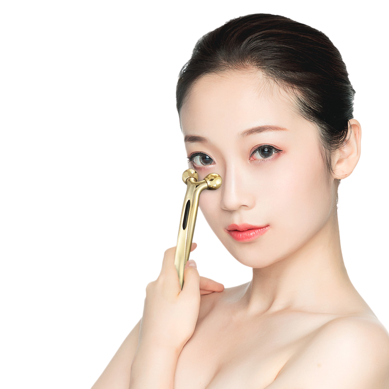 Double ball roller facial beauty device