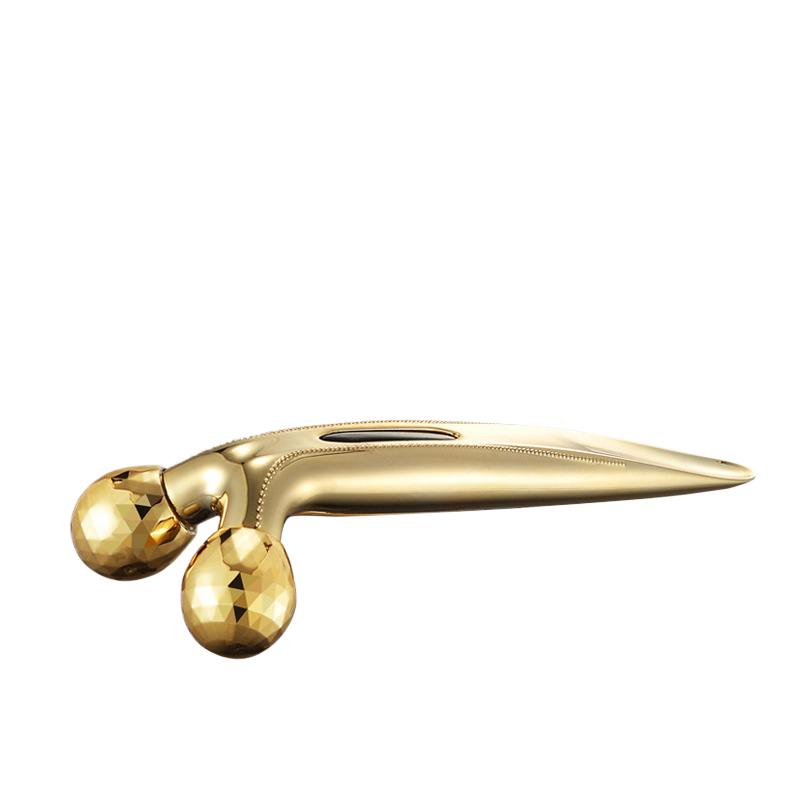 Double ball roller facial beauty device