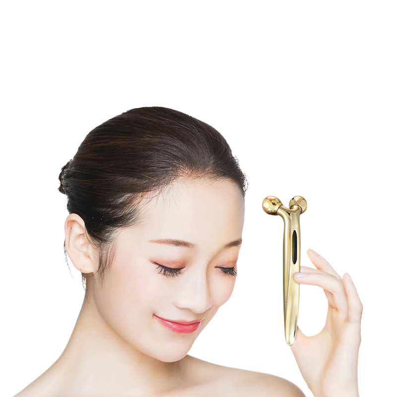 Double ball roller facial beauty device